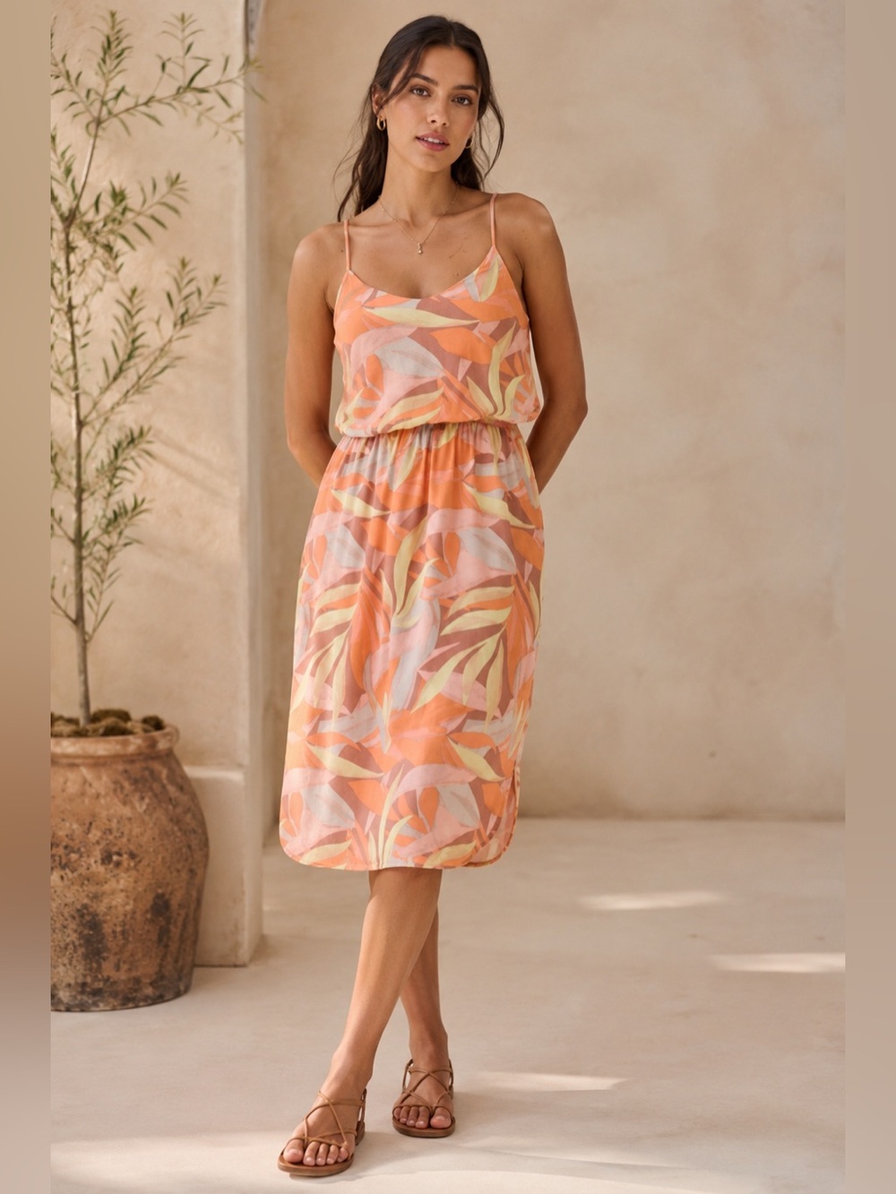 PRANA Ayla Dress in Solstice Tropics Women's Size Small NEW!